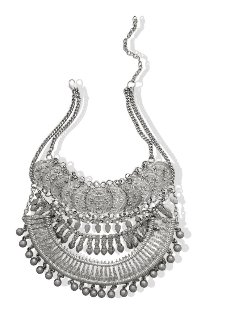 pebby forevee Necklace Silver SAKARI STATEMENT CHOKER NECKLACE