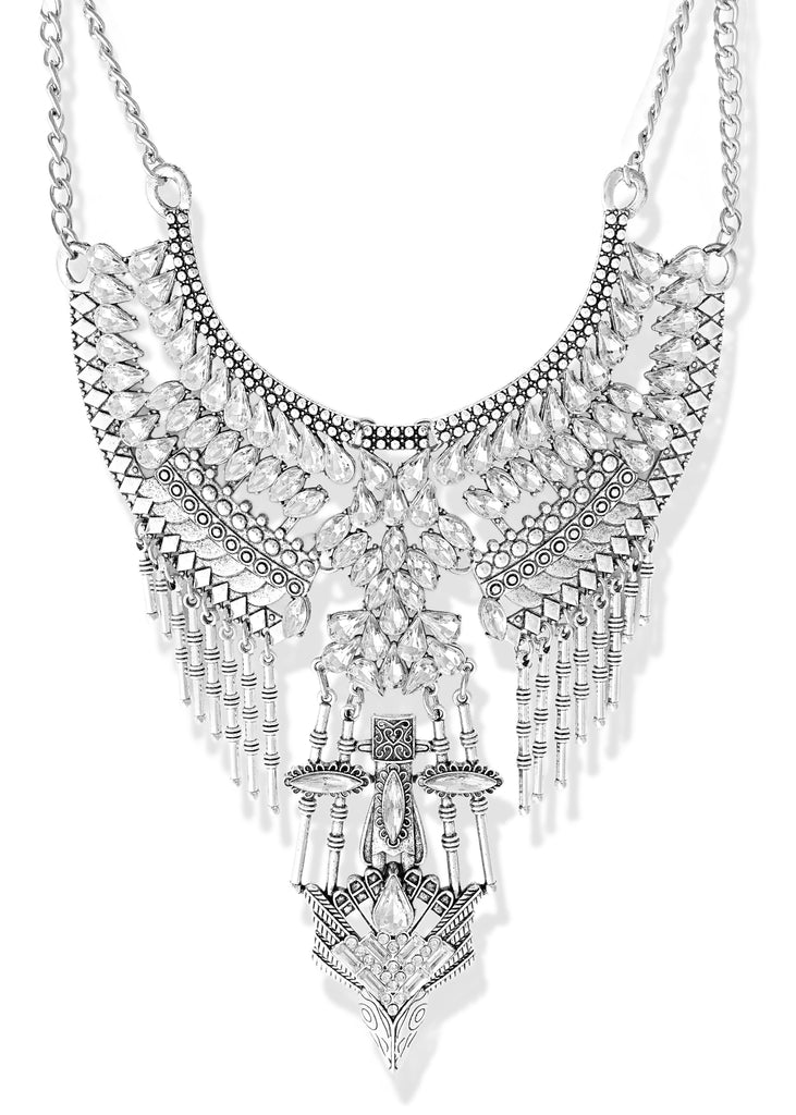 pebby forevee Necklace Silver STRATTA STATEMENT NECKLACE