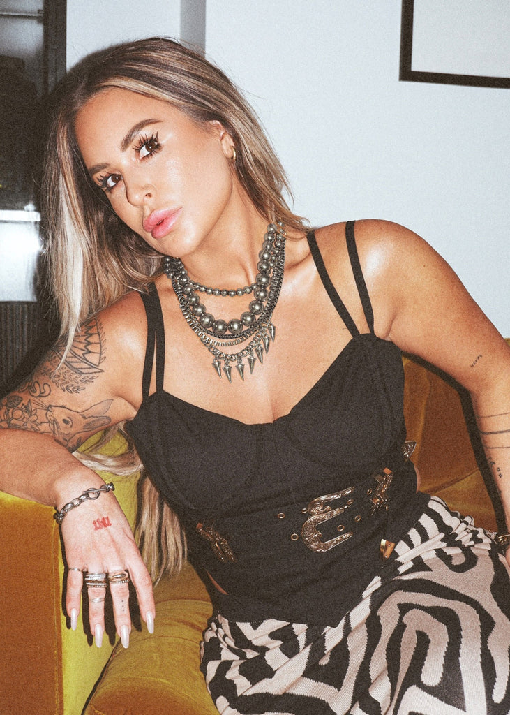 pebby forevee Necklace Silver THE MOTIVATED STATEMENT CHOKER NECKLACE