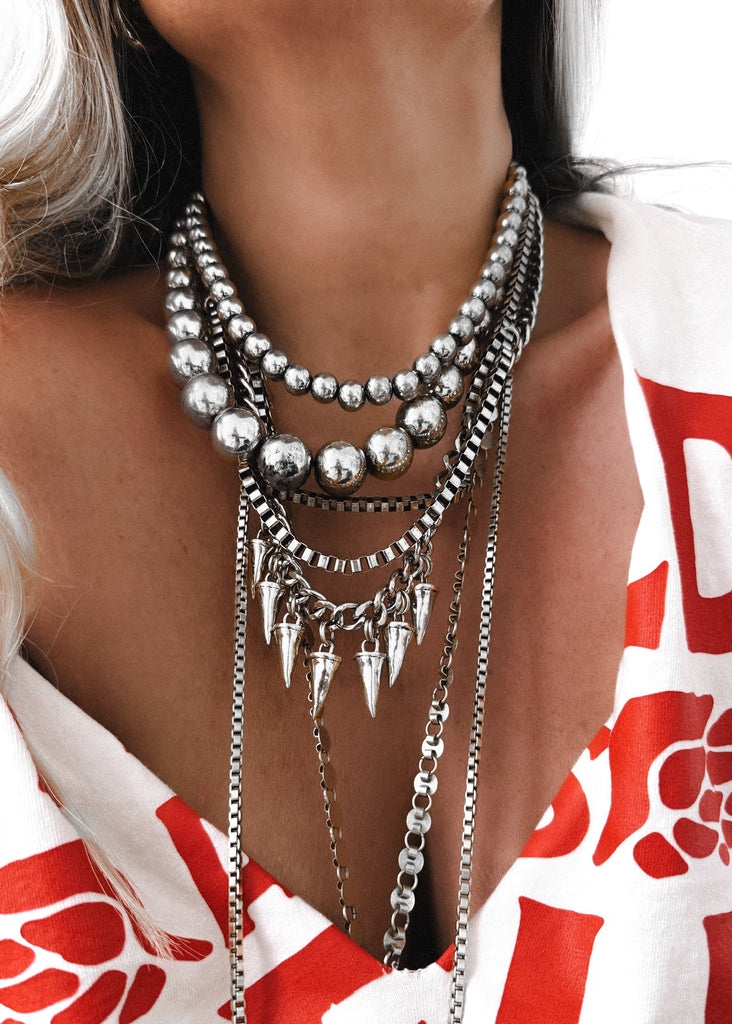 pebby forevee Necklace Silver THE MOTIVATED STATEMENT CHOKER NECKLACE