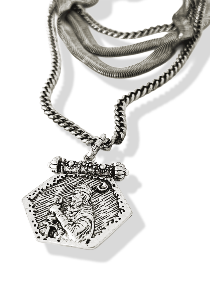 pebby forevee Necklace Silver UNTAMED REIGN STATEMENT NECKLACE