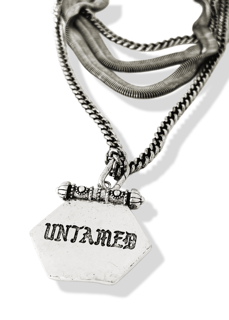 pebby forevee Necklace Silver UNTAMED REIGN STATEMENT NECKLACE