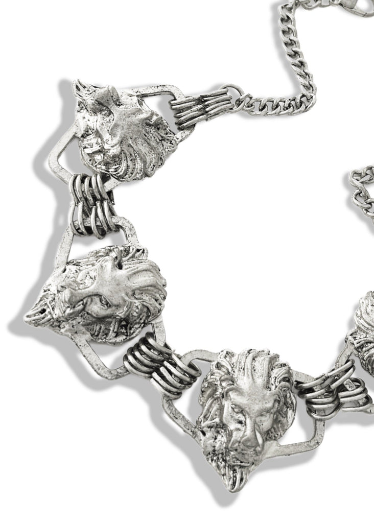 pebby forevee Necklace Silver VIGILANTE STATEMENT CHOKER NECKLACE