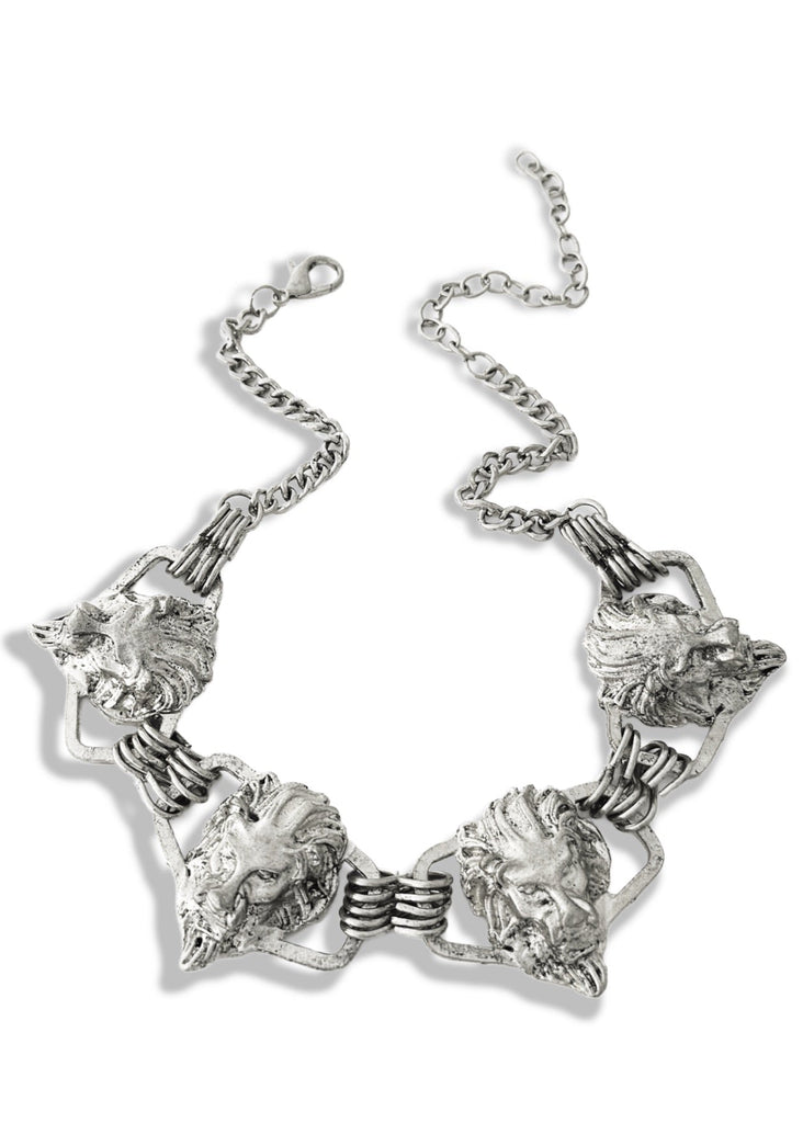 pebby forevee Necklace Silver VIGILANTE STATEMENT CHOKER NECKLACE