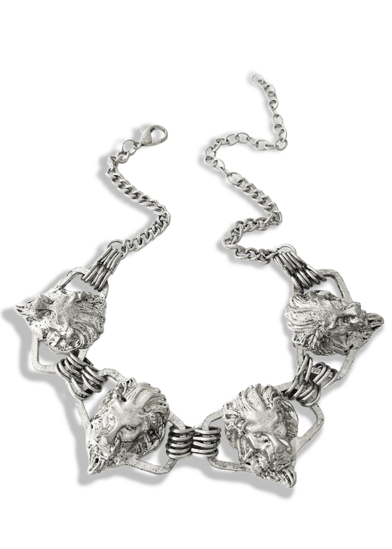 pebby forevee Necklace Silver VIGILANTE STATEMENT CHOKER NECKLACE