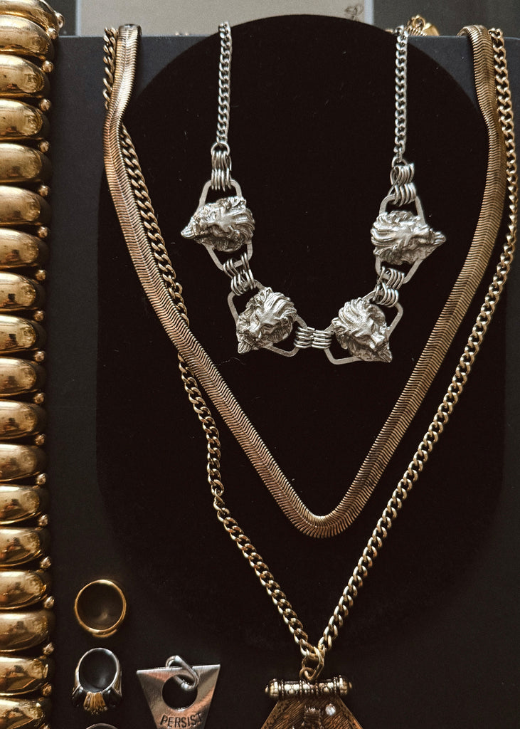 pebby forevee Necklace Silver VIGILANTE STATEMENT CHOKER NECKLACE