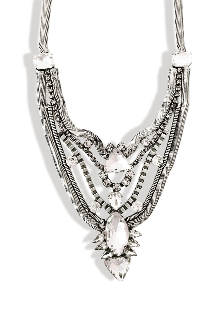pebby forevee Necklace Silver YOU'LL BE BACK STATEMENT NECKLACE