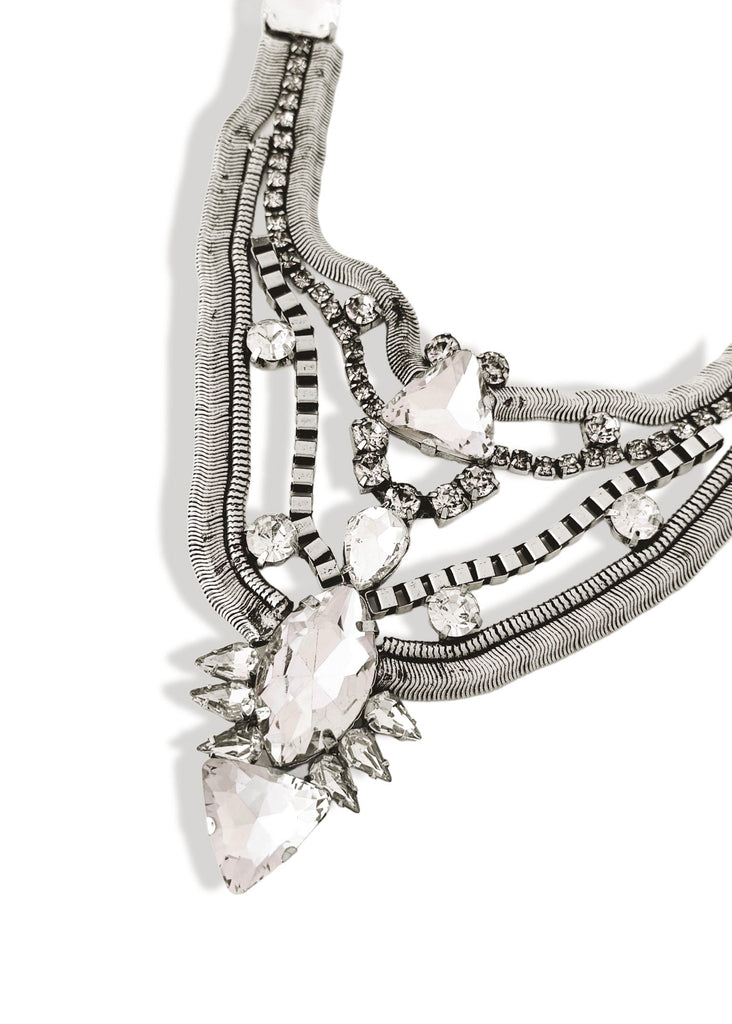 pebby forevee Necklace Silver YOU'LL BE BACK STATEMENT NECKLACE