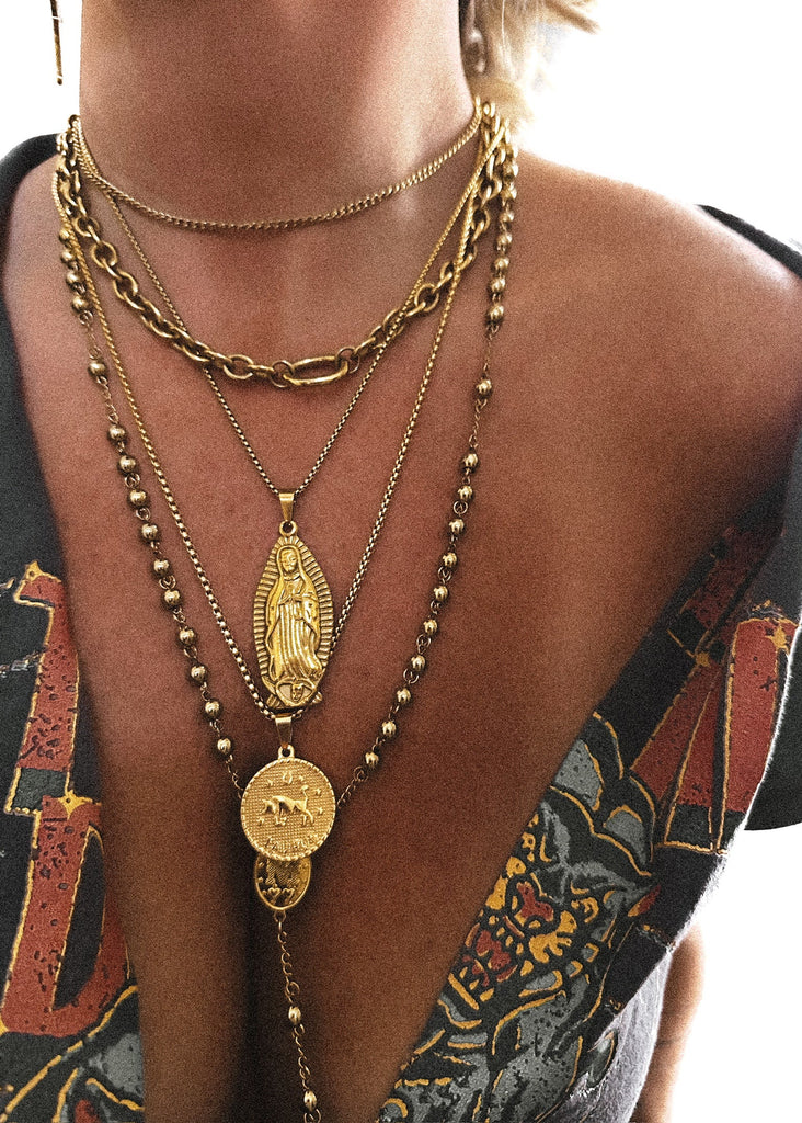 pebby forevee Necklace SUN SIGN WATER RESISTANT NECKLACE