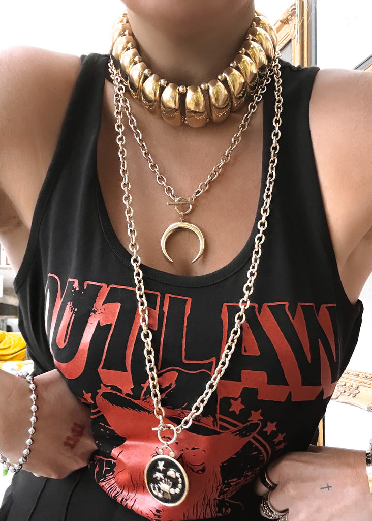 pebby forevee Necklace WHATS YOUR SIGN STATEMENT NECKLACE