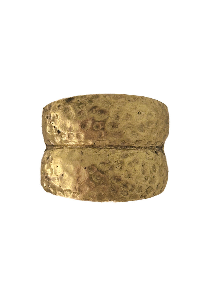 pebby forevee Ring Gold / 6.5 TRISH DOUBLE BARREL STATEMENT RING