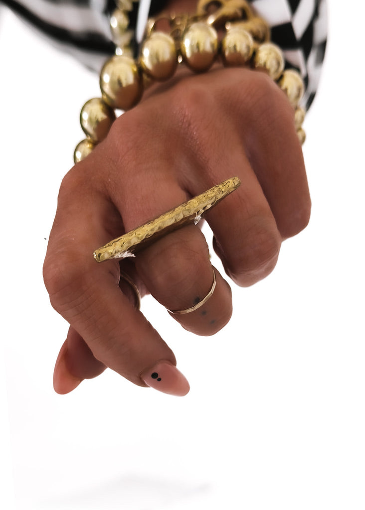 pebby forevee Ring Gold / 7 THE TRAVELER STATEMENT RING