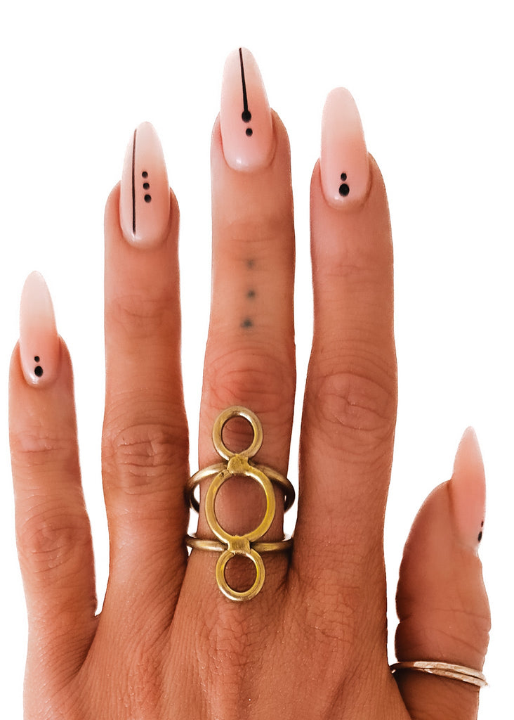 pebby forevee Ring Gold / 8 OPEROSE STATEMENT RING