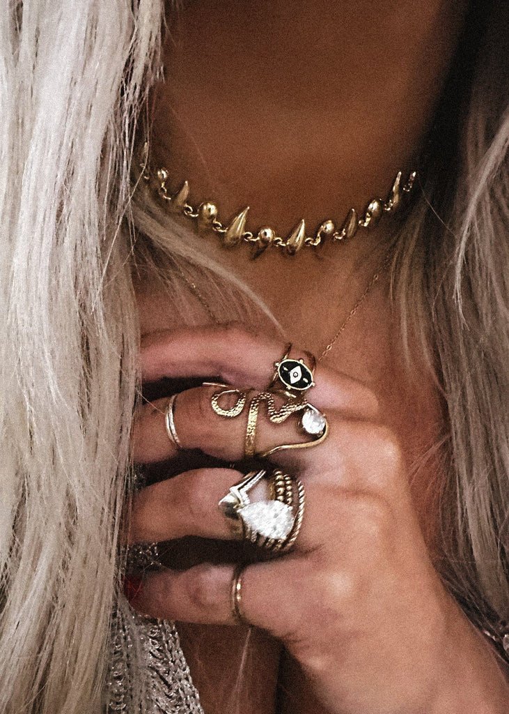 pebby forevee Ring Gold / 8 RIVER WATER RESISTANT RING