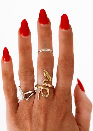 pebby forevee Ring Gold / 8 RIVER WATER RESISTANT RING