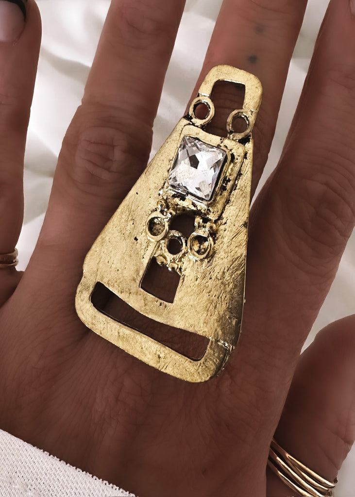 pebby forevee Ring Gold CHIARA STATEMENT RING