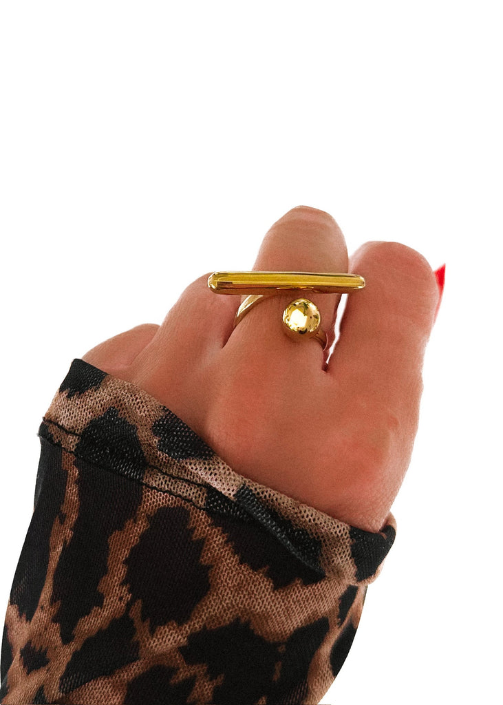 pebby forevee Ring Gold / Flexible Fit: 7 CARRINGTON WATER RESISTANT RING