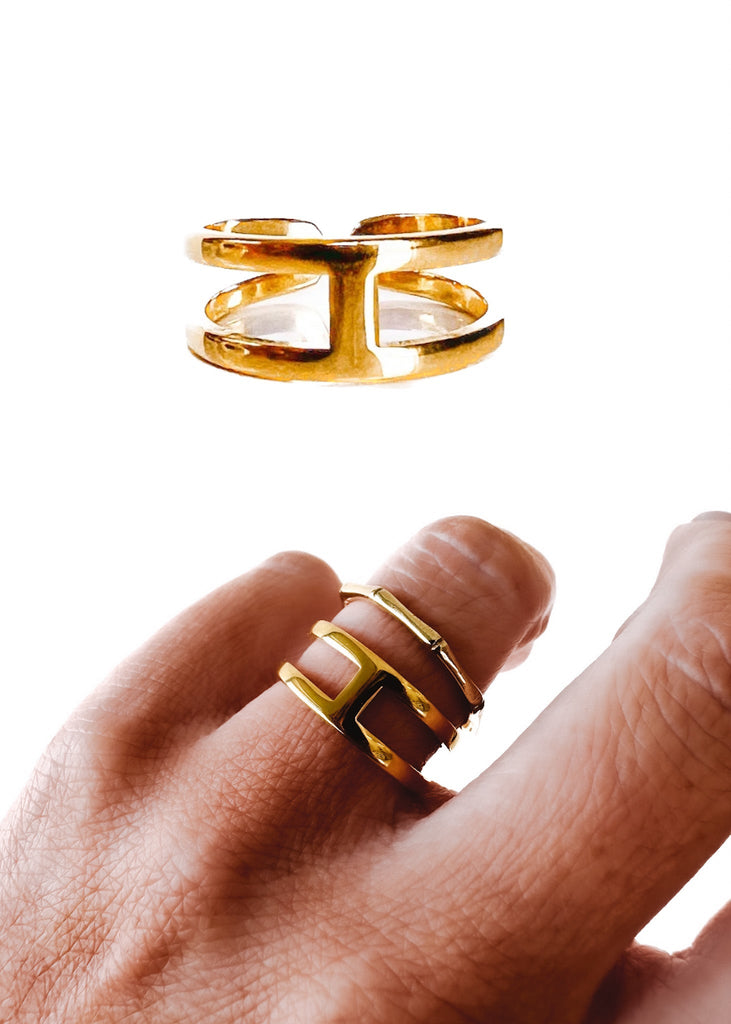 pebby forevee Ring Gold / Flexible Fit DEMETER WATER RESISTANT RING