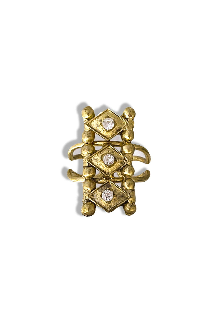 pebby forevee Ring Gold / Flexible Fit TOVE STATEMENT RING