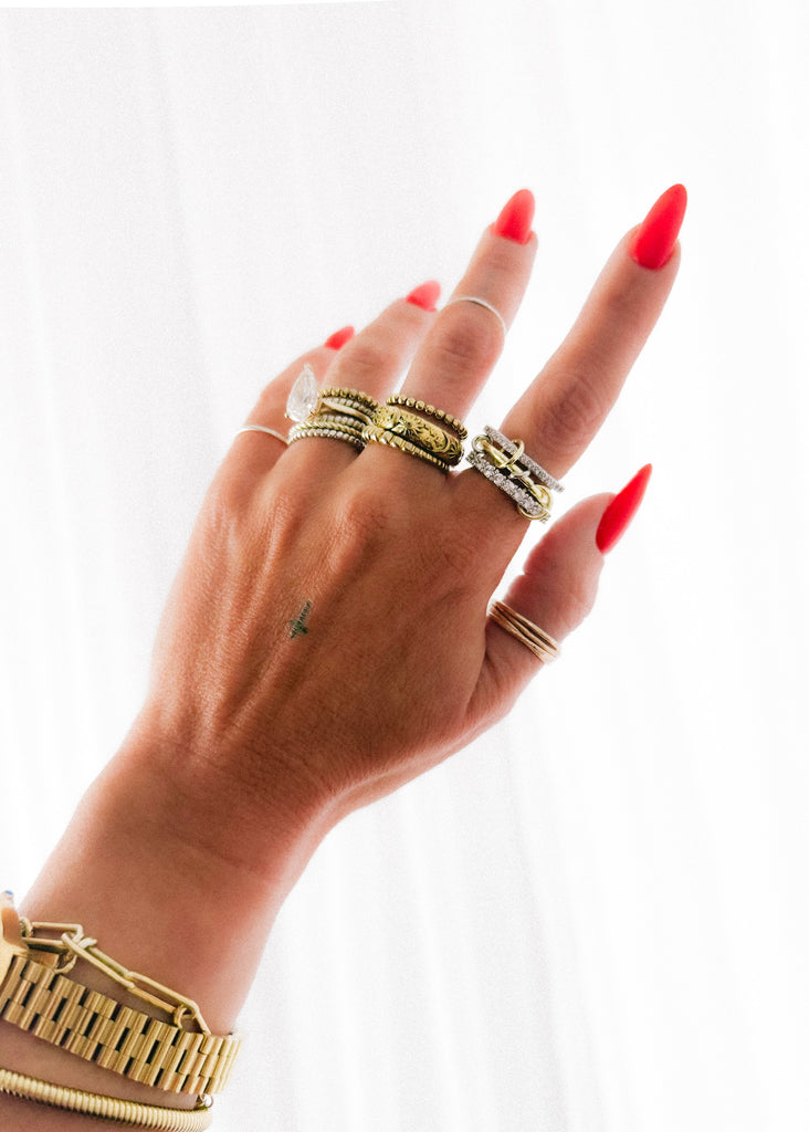 pebby forevee Ring MIXED EMOTIONS STACKED RING