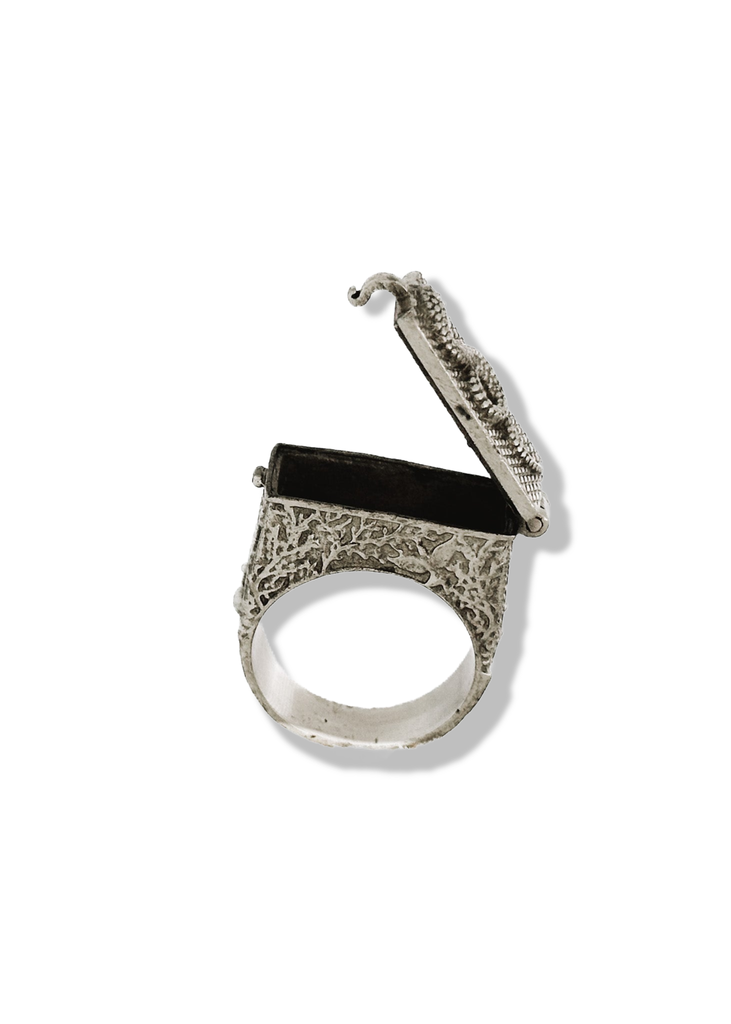 pebby forevee Ring Silver / 8 KEEPING SECRETS STATEMENT RING