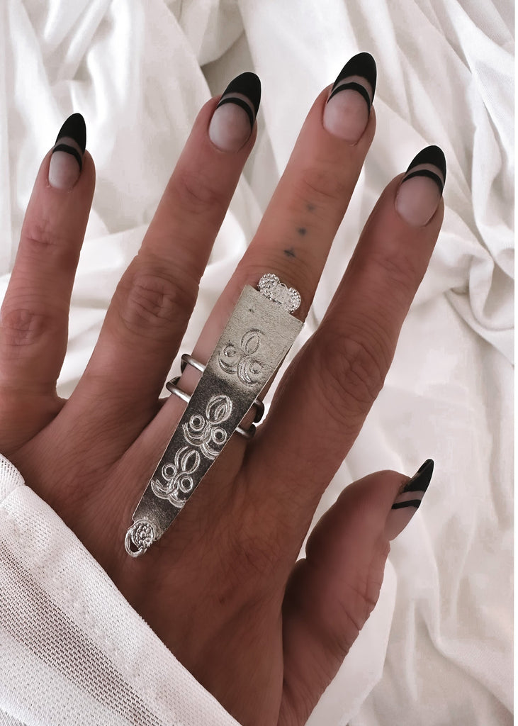 pebby forevee Ring Silver ABRA STATEMENT RING