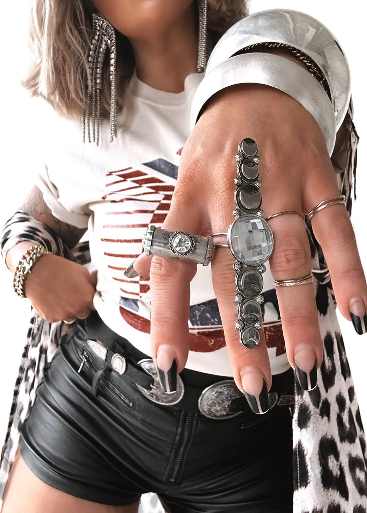 pebby forevee Ring Silver LUCID STATEMENT RING