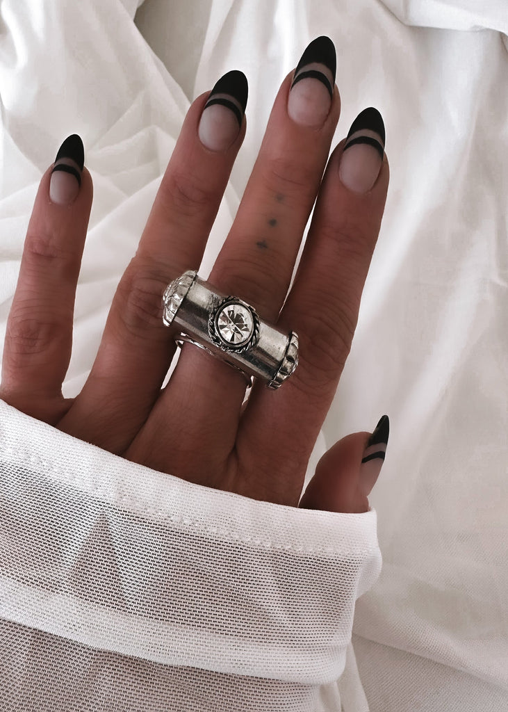 pebby forevee Ring Silver LUCID STATEMENT RING
