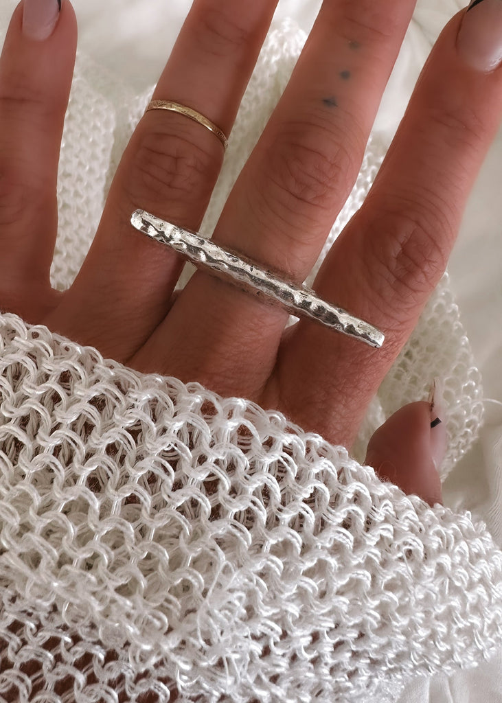 pebby forevee Ring Silver THE TRAVELER STATEMENT RING