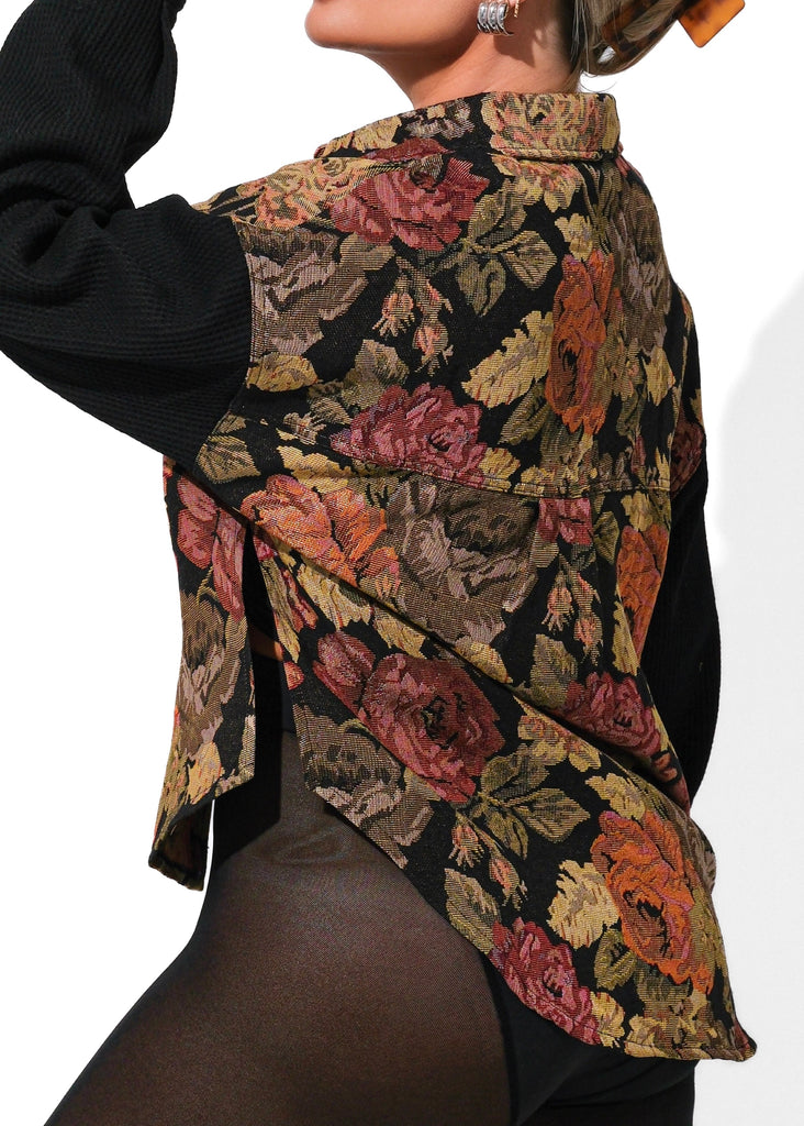 pebby forevee Shacket DELILAH FLORAL SHACKET