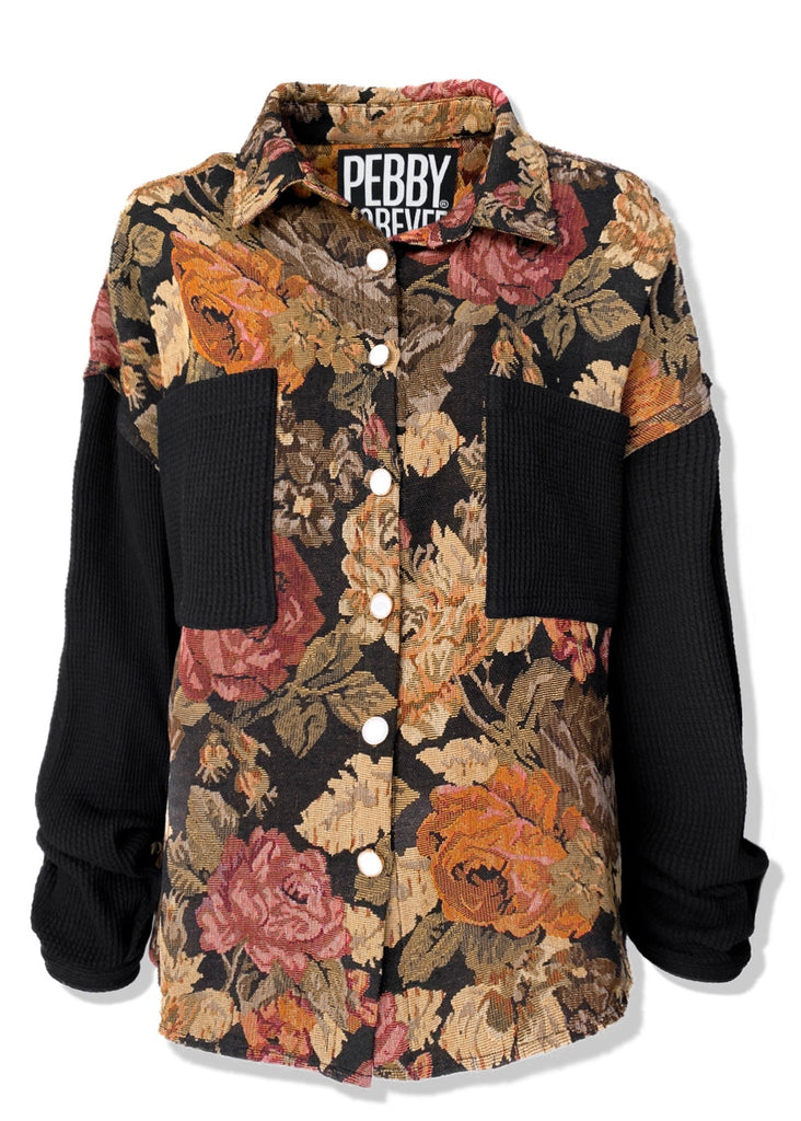 pebby forevee Shacket DELILAH FLORAL SHACKET