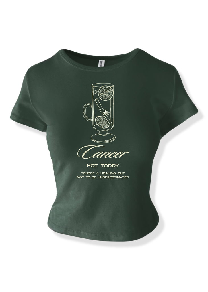 pebby forevee Short Sleeve Top CANCER COCKTAIL GRAPHIC BABY TEE