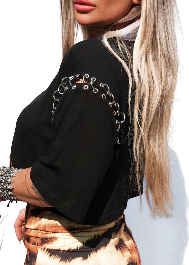 pebby forevee Short Sleeve Top CHAIN REACTION SHORT SLEEVE TOP