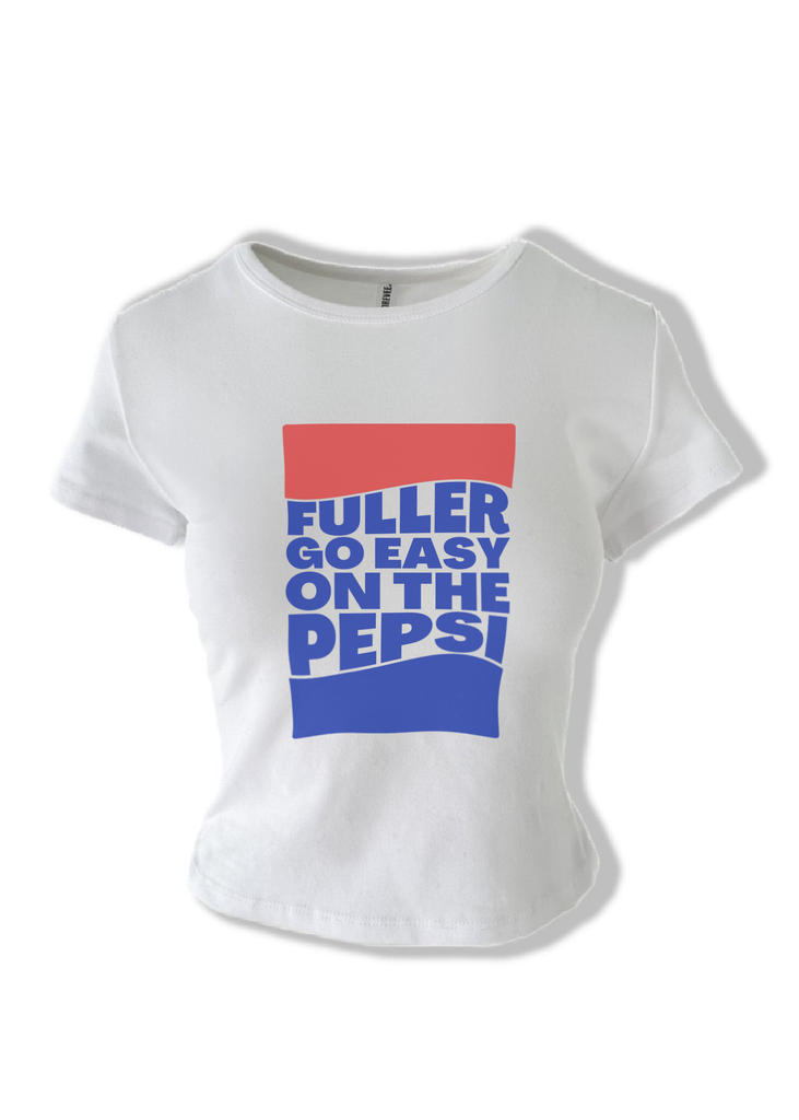 pebby forevee Short Sleeve Top EASY ON THE PEPSI GRAPHIC BABY TEE