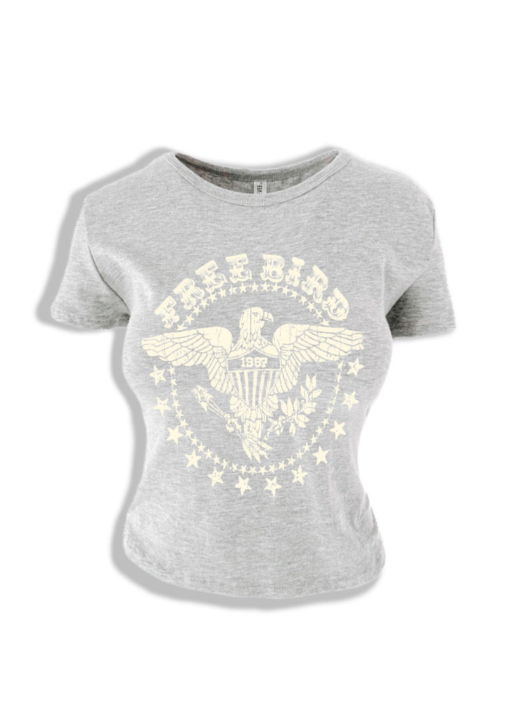pebby forevee Short Sleeve Top FREE BIRD GRAPHIC BABY TEE
