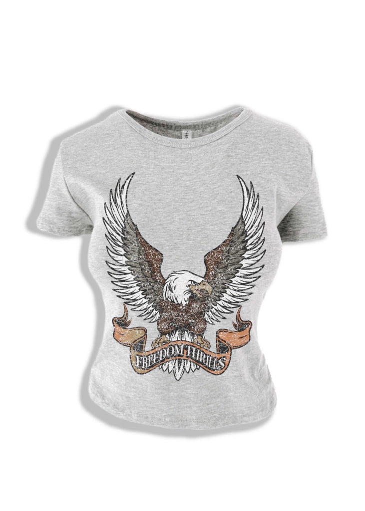pebby forevee Short Sleeve Top FREEDOM THRILLS GRAPHIC BABY TEE