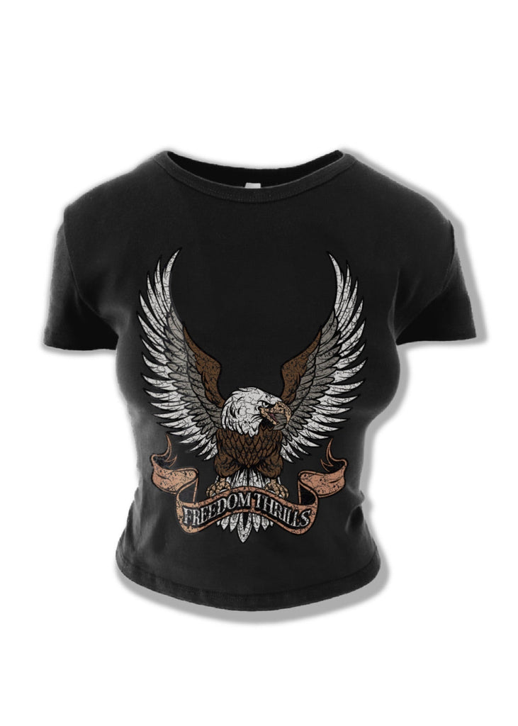 pebby forevee Short Sleeve Top FREEDOM THRILLS GRAPHIC BABY TEE