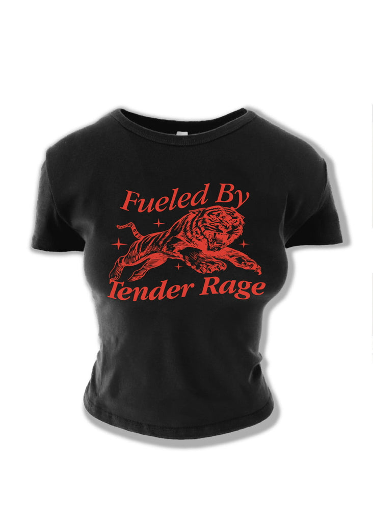 pebby forevee Short Sleeve Top FUELED BY TENDER RAGE GRAPHIC BABY TEE