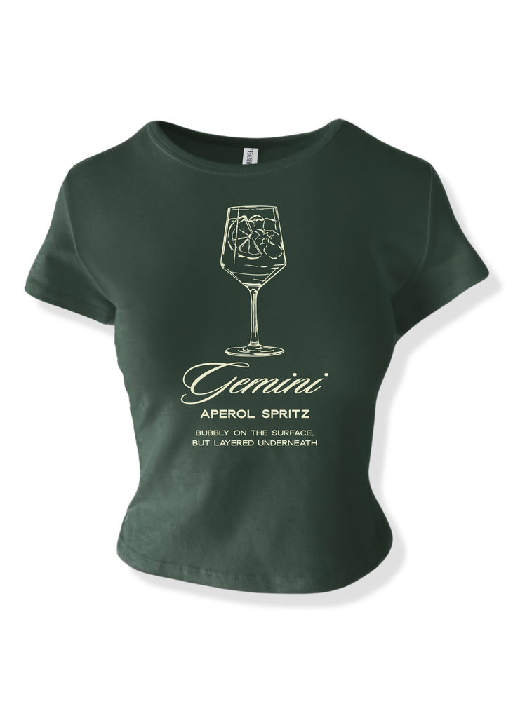 pebby forevee Short Sleeve Top GEMINI COCKTAIL GRAPHIC BABY TEE