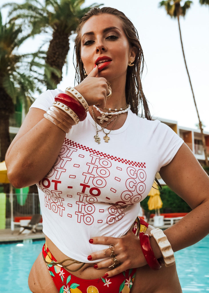 pebby forevee Short Sleeve Top HOT-TO-GO GRAPHIC BABY TEE