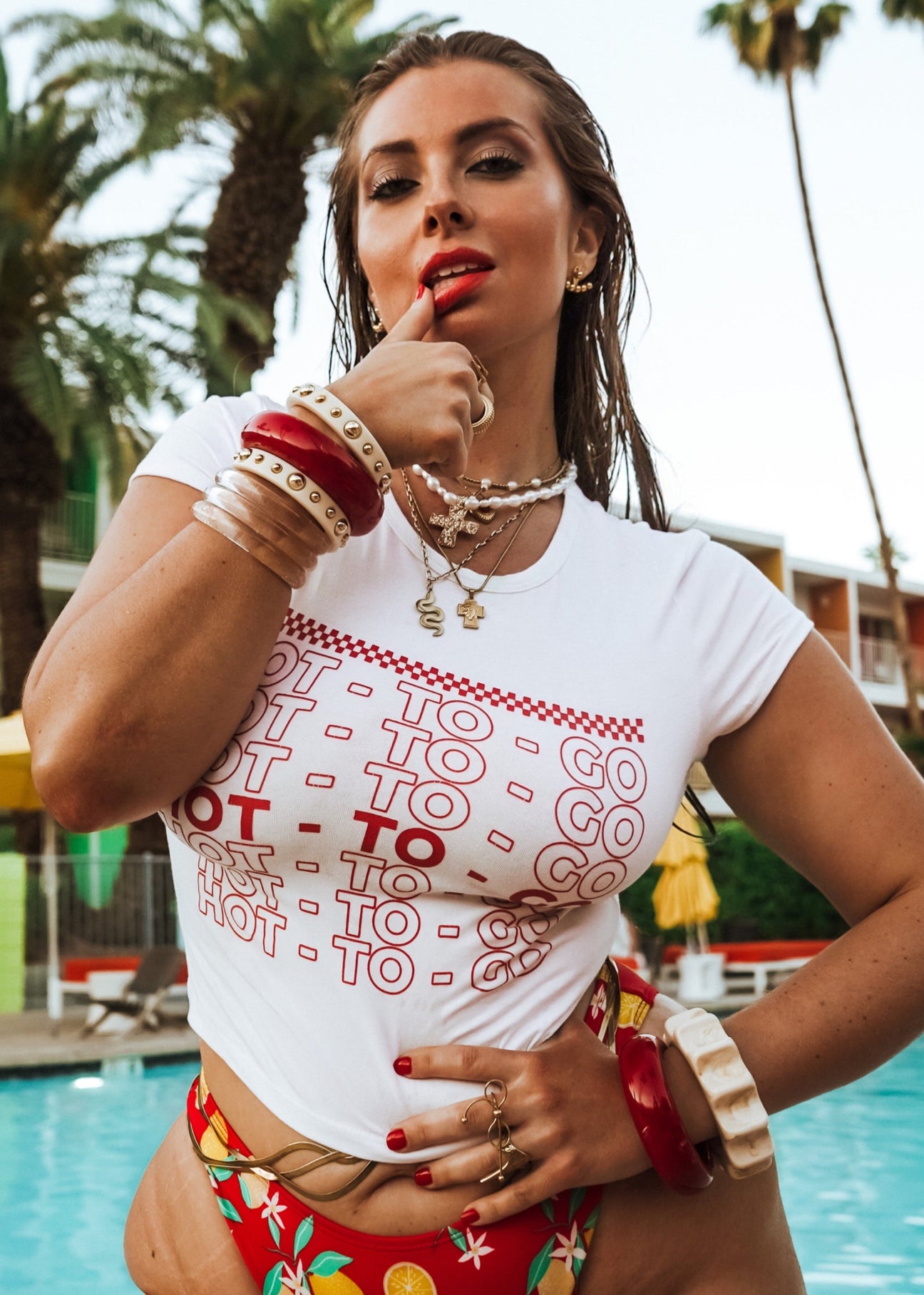 pebby forevee Short Sleeve Top HOT-TO-GO GRAPHIC BABY TEE