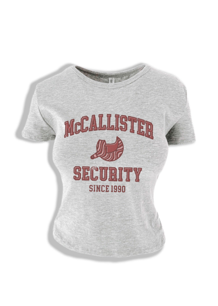 pebby forevee Short Sleeve Top MCCALLISTER SECURITY GRAPHIC BABY TEE