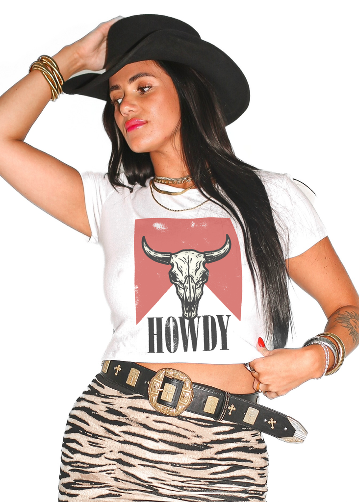 pebby forevee Short Sleeve Top NEW MESS WITH THE BULL GRAPHIC BABY TEE