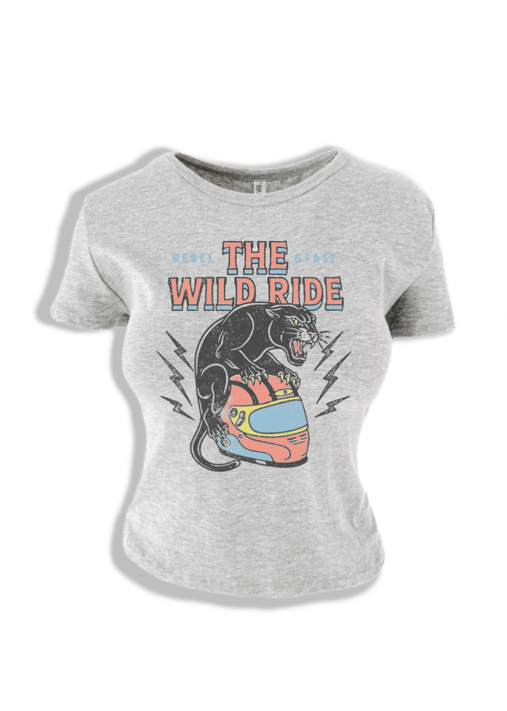 pebby forevee Short Sleeve Top NEW THE WILD RIDE GRAPHIC BABY TEE