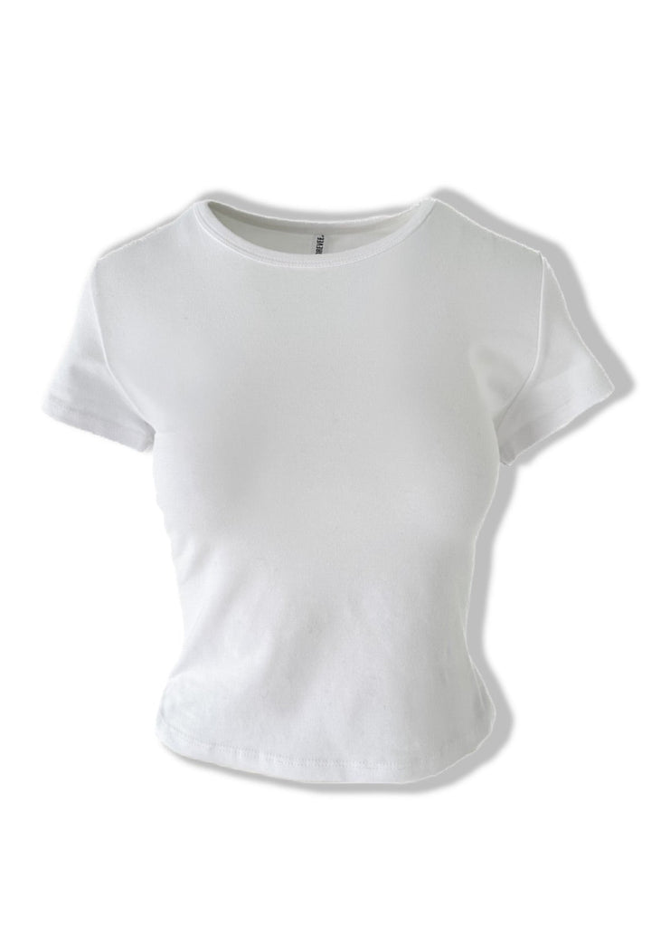 pebby forevee Short Sleeve Top SIDE SLIT BABY TEE