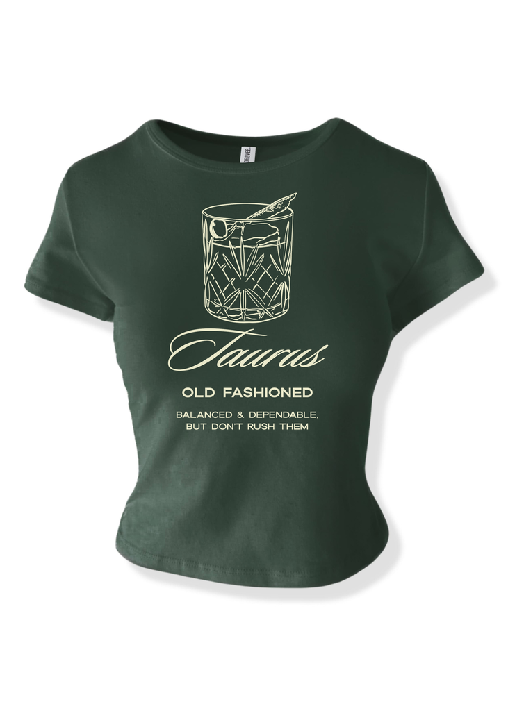 pebby forevee Short Sleeve Top TAURUS COCKTAIL GRAPHIC BABY TEE