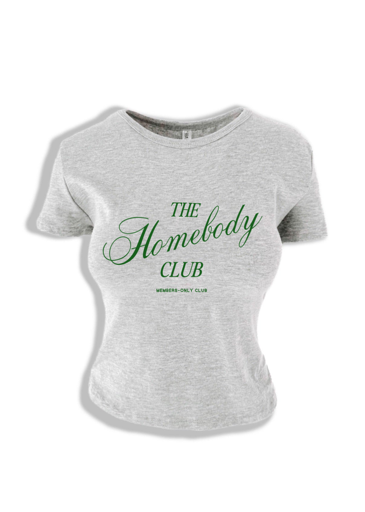 pebby forevee Short Sleeve Top THE HOMEBODY CLUB GRAPHIC BABY TEE