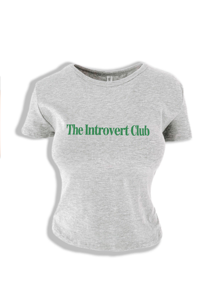 pebby forevee Short Sleeve Top THE INTROVERT CLUB GRAPHIC BABY TEE