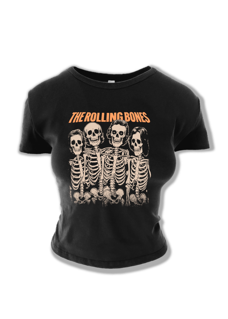 pebby forevee Short Sleeve Top THE ROLLING BONES GRAPHIC BABY TEE