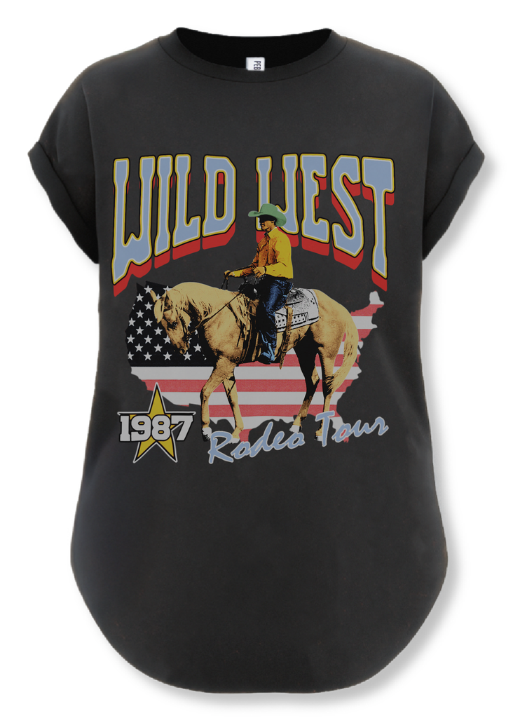 pebby forevee Side Slit Tee 1987 WILD WEST SIDE SLIT TEE